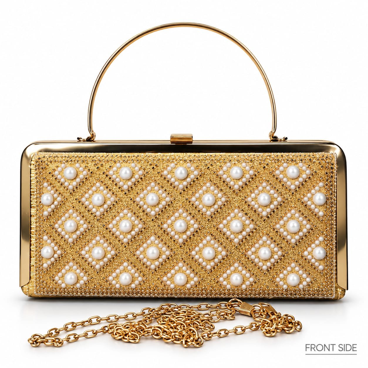Gold Pearl Clutch