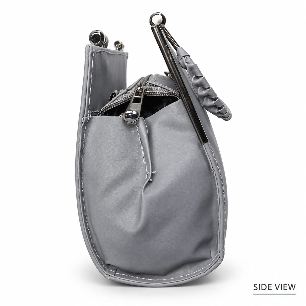 Grey Bow Handbag - Image 2