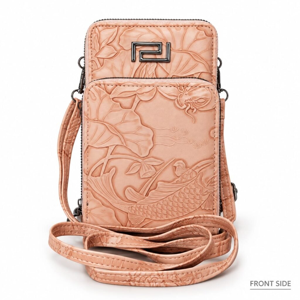 Peach Floral Sling Bag